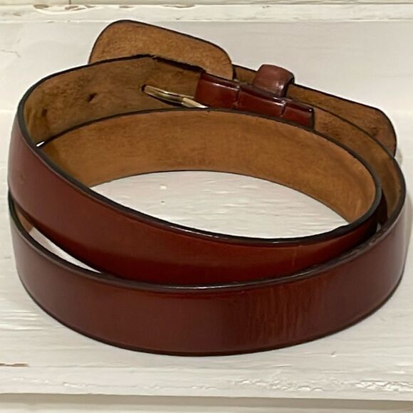 The Ritz Accessory Collection Genuine Leather Tan Cognac Color Belt - Picture 14 of 15